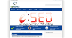 Desktop Screenshot of bioteknika.co.in
