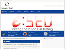 Tablet Screenshot of bioteknika.co.in